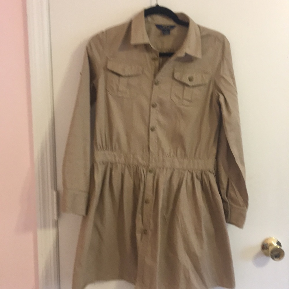 POLO Ladies Khaki Dress.size 16,good condition.
